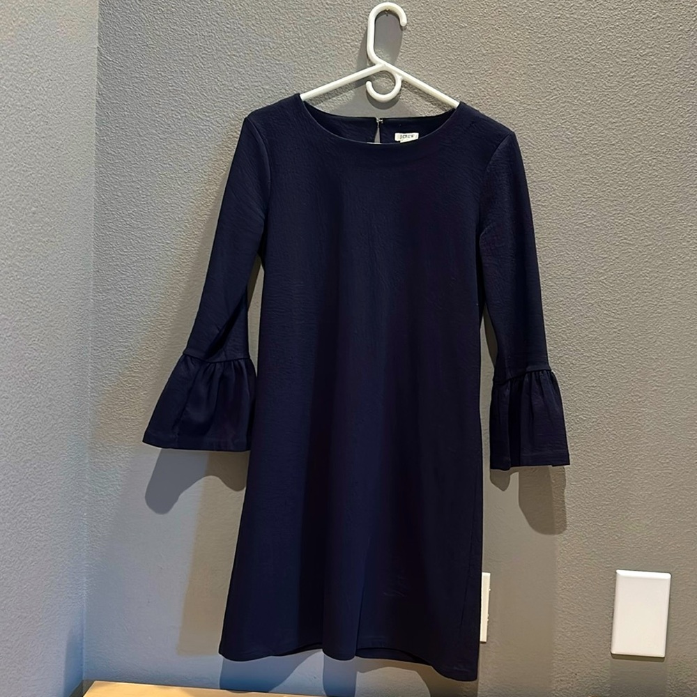 Jcrew Navy Bell-Sleeve Mini